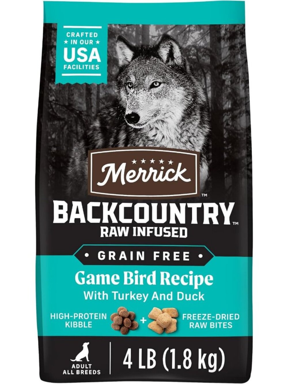 Grain-Free Dry Dog Food with Game Bird Recipe, 4 lb Bag - Healthy & Nutritious